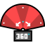360 degrees アイコン 64x64