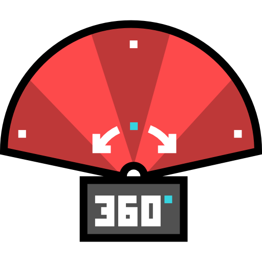 360 degrees icon