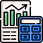 Bar chart icon 64x64