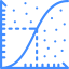 Line chart icon 64x64