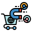 Online shopping icon 64x64