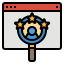 Online recruitment icon 64x64