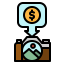 Stock market icon 64x64