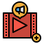 Video advertising Ikona 64x64