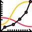 Line chart icon 64x64