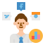 Social media marketing icon 64x64