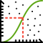 Line chart icon 64x64