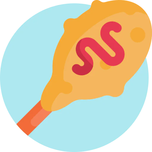 Corn dog icon