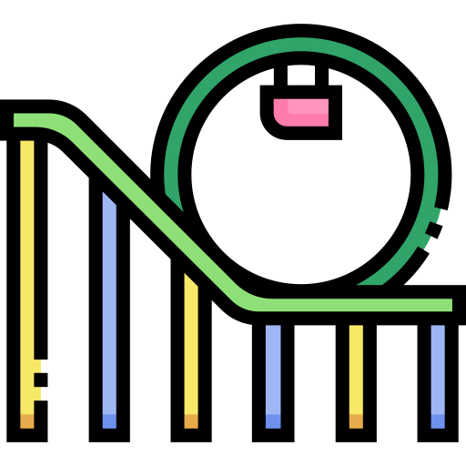 Roller coaster icon
