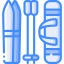 Skiing equipments icon 64x64