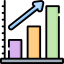 Bar chart icon 64x64