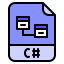 C sharp ícono 64x64