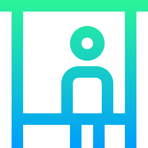 Bus stop icon
