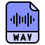 Wav format ícono 64x64