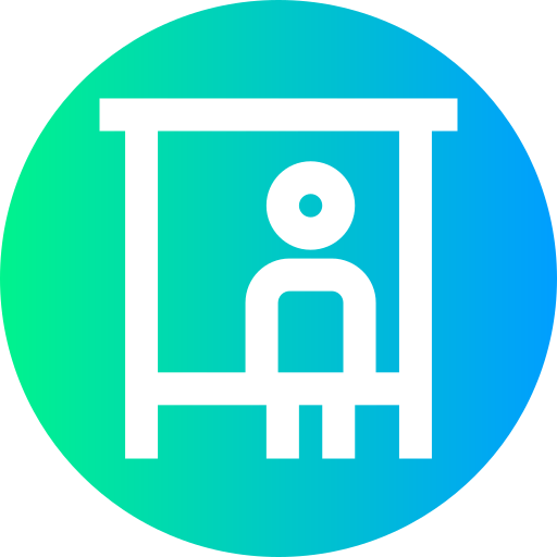 Bus stop icon