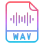 Wav format icon 64x64