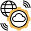 Cloud network icon 64x64