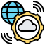 Cloud network icon 64x64