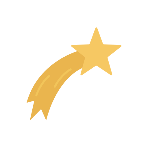 Falling star icon