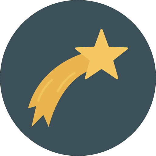 Falling star icon