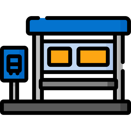 Bus stop icon