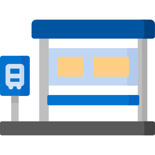 Bus stop icon