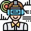 Virtual reality アイコン 64x64