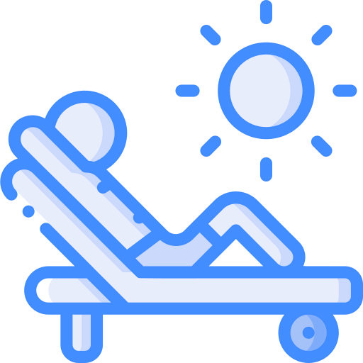 Sunbathing icon