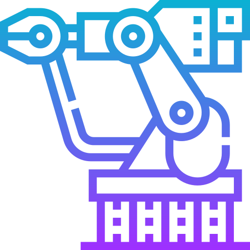 Robot arm icon