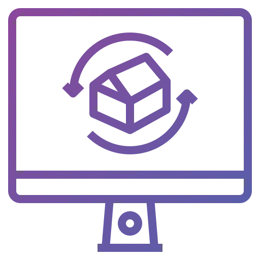 3d architecture icon
