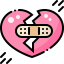 Broken heart icon 64x64