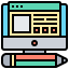Content writing icon 64x64