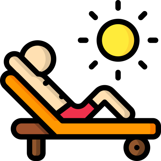 Sunbathing icon