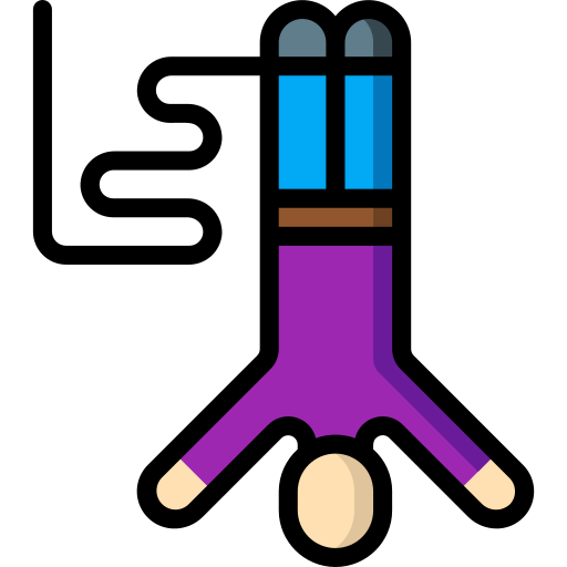 Bungee jumping icon