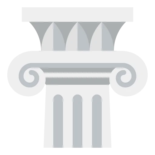 Ionic pillars icon