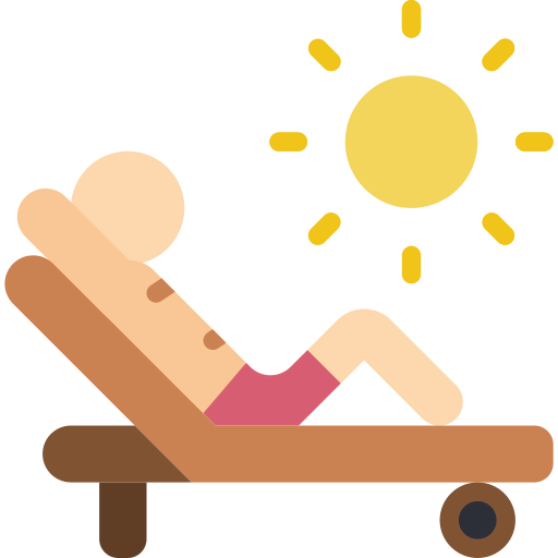 Sunbathing icon