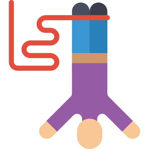 Bungee jumping icon