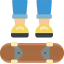 Skateboarding icon 64x64