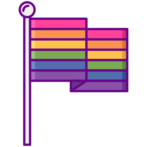 Rainbow flag icon