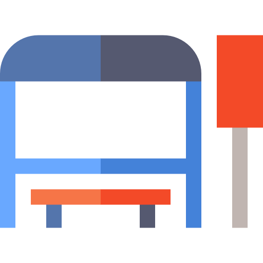 Bus stop icon