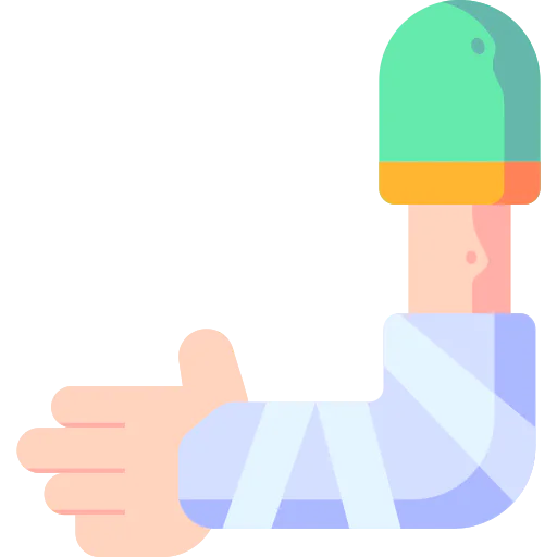Broken arm icon