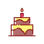 Birthday cake icon 64x64