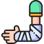 Сломанная рука иконка 64x64
