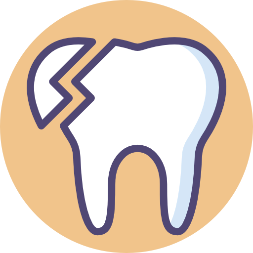 Broken tooth icon