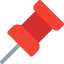 Push pin icon 64x64