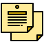 Paper note icon 64x64