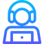 Call center agent icon 64x64