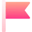 Red flag icon 64x64