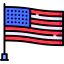 United states of america icon 64x64