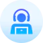 Call center agent icon 64x64